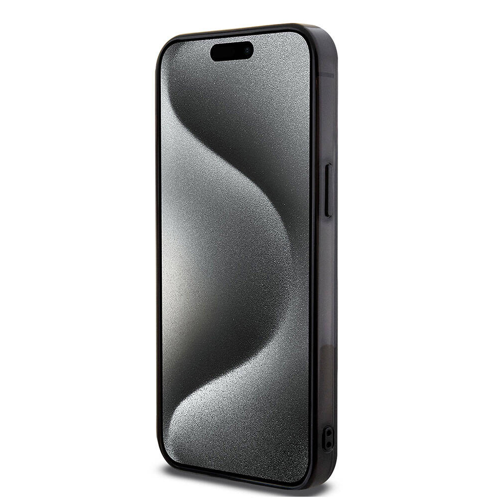 iPhone 15 Pro Kılıf Mercedes Benz Orijinal Lisanslı M-safe Şarj Özellikli Çift Katmanlı Paralel Çizgi Desenli Kılıf