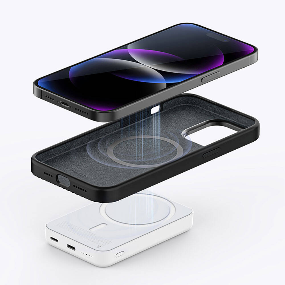 iPhone 15 Pro Kılıf Recci Aurora Serisi M-safe Şarj Özellikli Kılıf