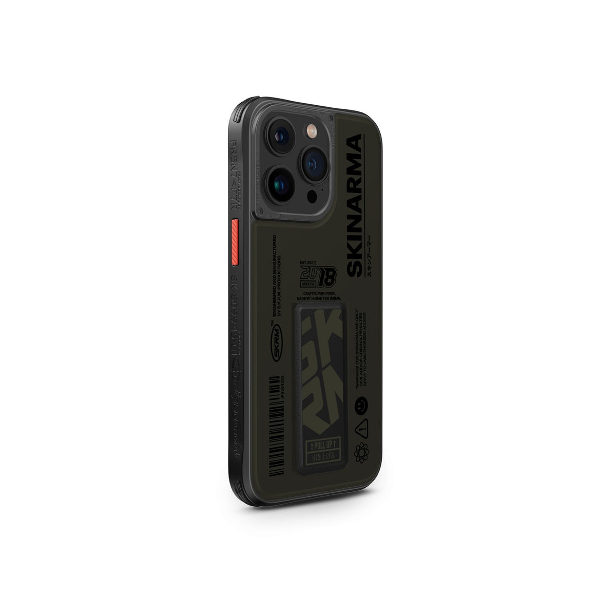 iPhone 15 Pro Kılıf SkinArma Desenli Airbag Tasarımlı Standlı Spunk Kılıf