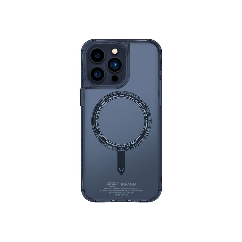iPhone 15 Pro Kılıf SkinArma Şeffaf Airbag Tasarımlı M-safe Şarj Özellikli Saido Kılıf