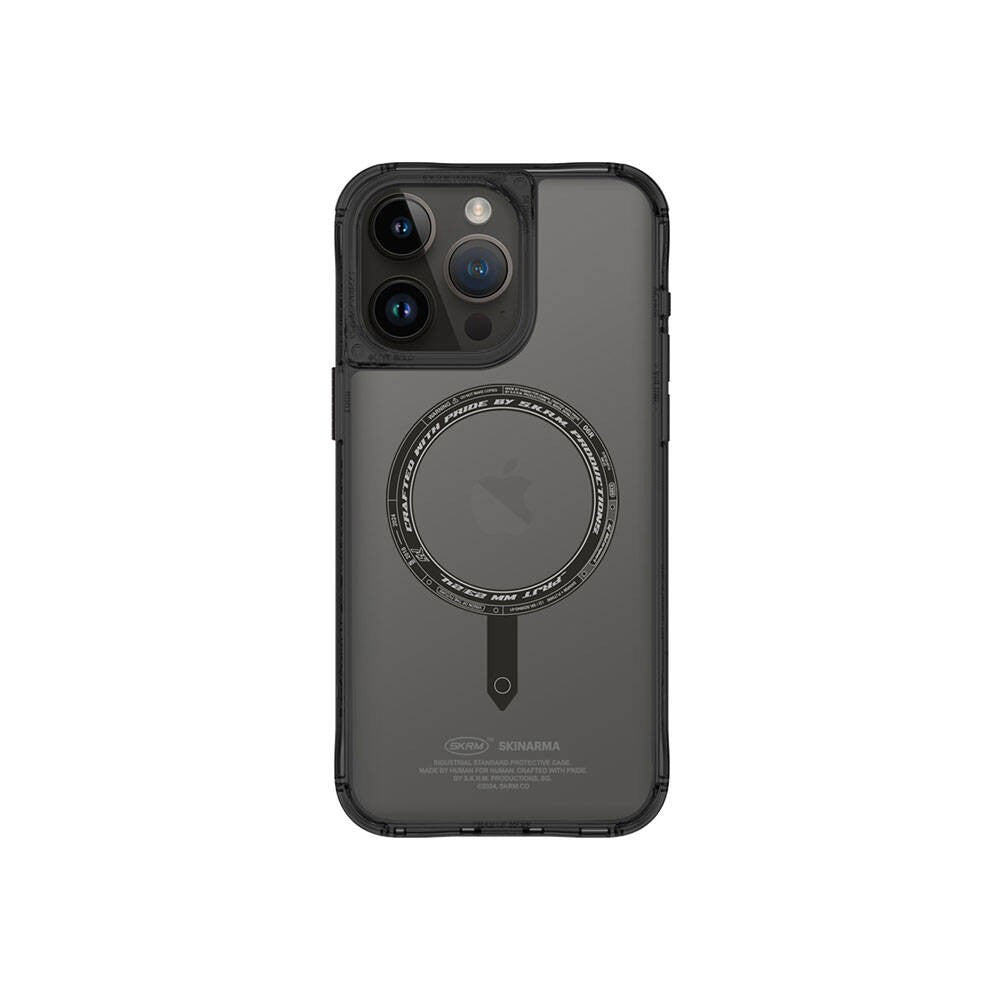 iPhone 15 Pro Kılıf SkinArma Şeffaf M-safe Şarj Özellikli Kado Kartlıklı Saido Kılıf