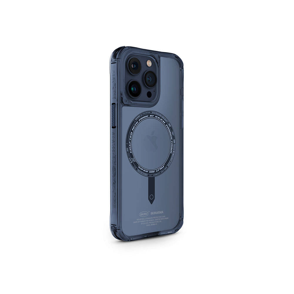 iPhone 15 Pro Kılıf SkinArma Şeffaf M-safe Şarj Özellikli Kado Kartlıklı Saido Kılıf