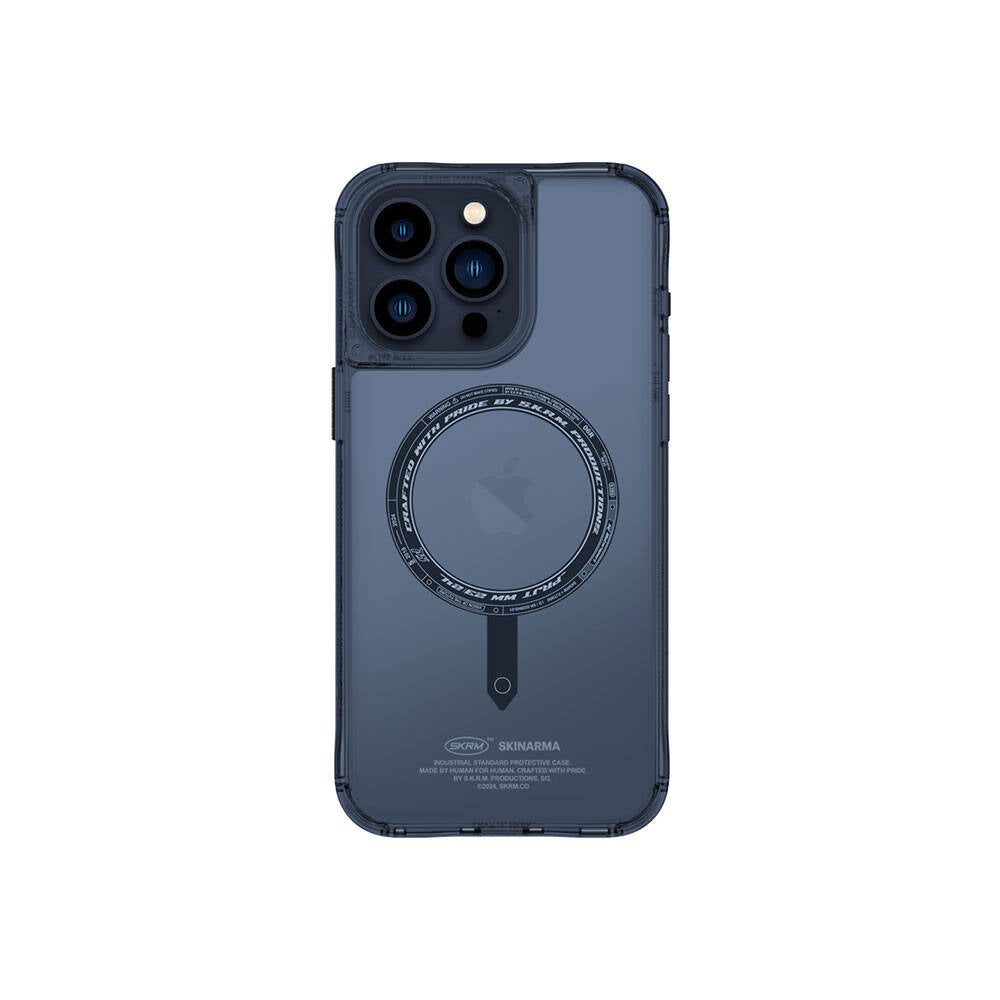 iPhone 15 Pro Kılıf SkinArma Şeffaf M-safe Şarj Özellikli Kado Kartlıklı Saido Kılıf