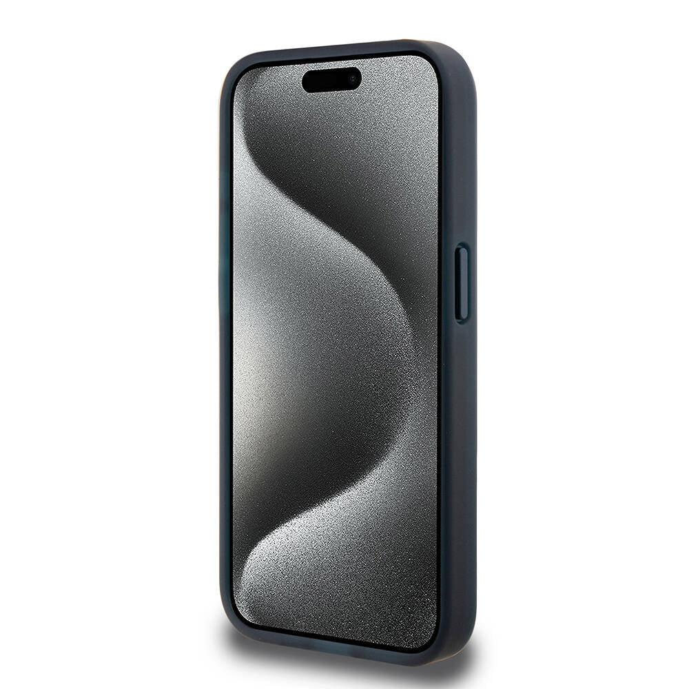 iPhone 15 Pro Kılıf TUMI Orijinal Lisanslı M-safe Şarj Özellikli Buzlanmış Saydam Fırça Kamuflajı Desenli Kılıf