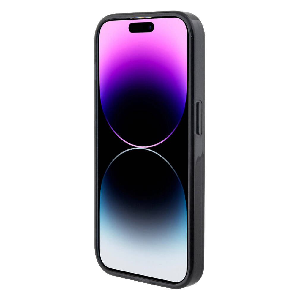 iPhone 15 Pro Kılıf TUMI orijinal Lisanslı M-safe Şarj Özellikli Metal Logolu Ring Standlı Silikon Kılıf