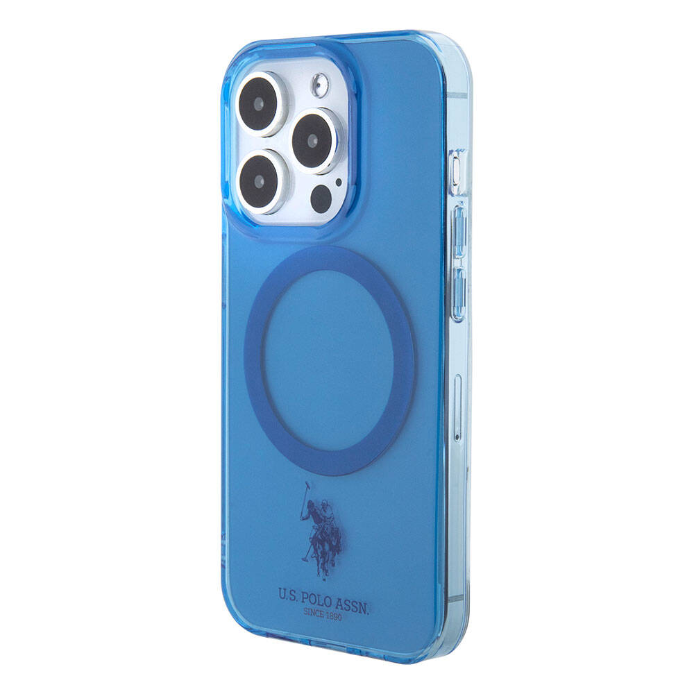 iPhone 15 Pro Kılıf U.S. Polo Assn. Orijinal Lisanslı M-safe Şarj Özellikli Transparan Tasarım Kılıf