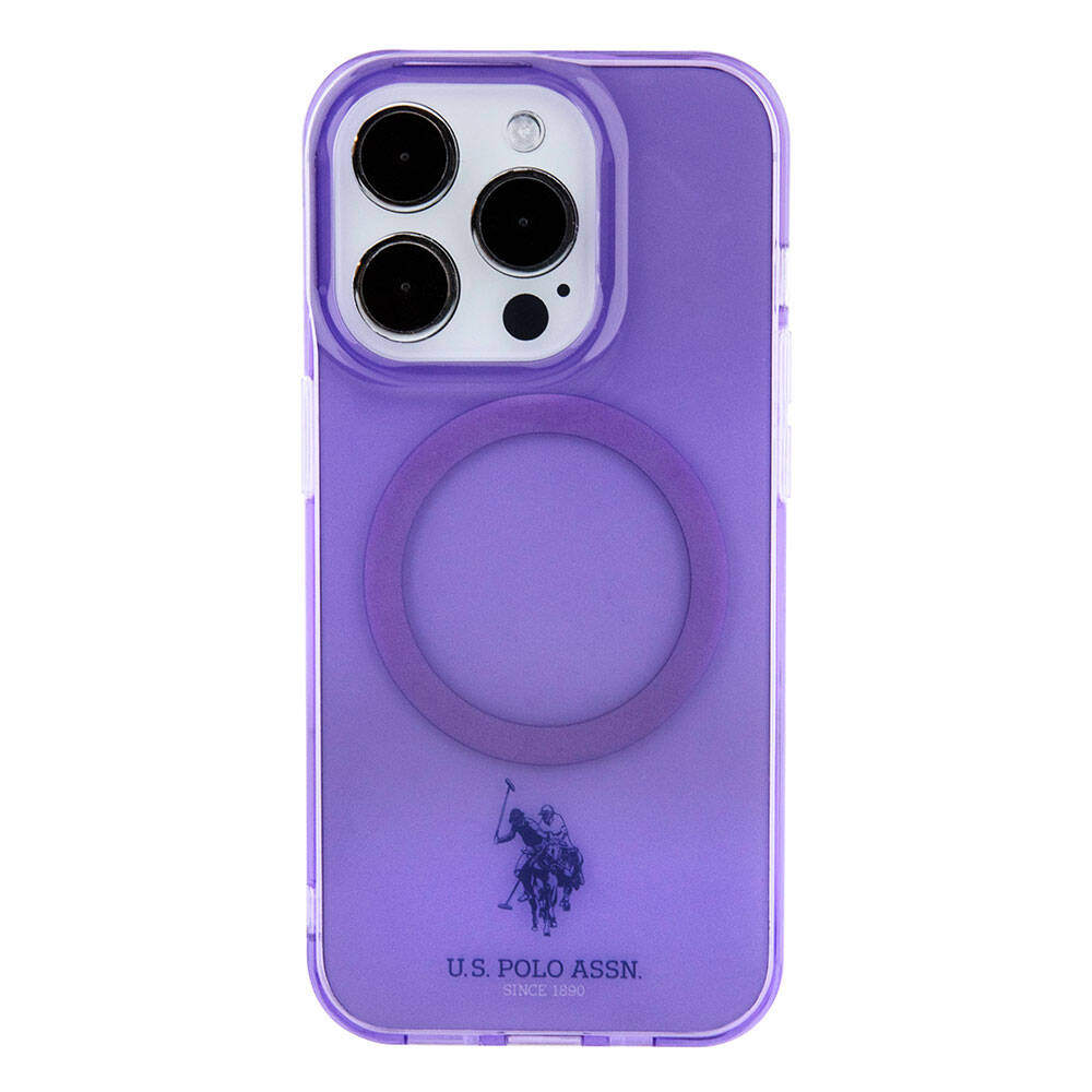 iPhone 15 Pro Kılıf U.S. Polo Assn. Orijinal Lisanslı M-safe Şarj Özellikli Transparan Tasarım Kılıf