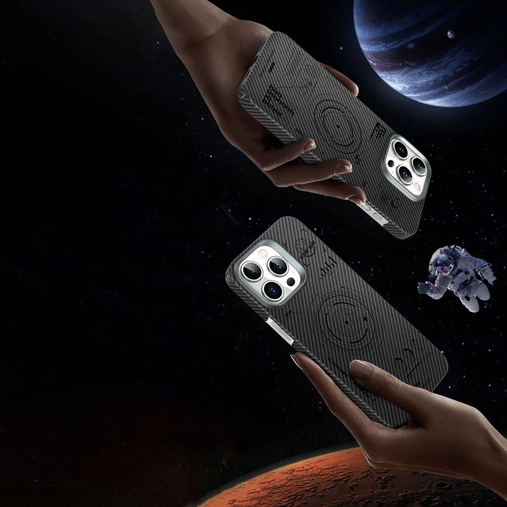 iPhone 15 Pro Kılıf Wiwu KJZ-017 Karbon Fiber 600D Explore Kevlar Kılıf