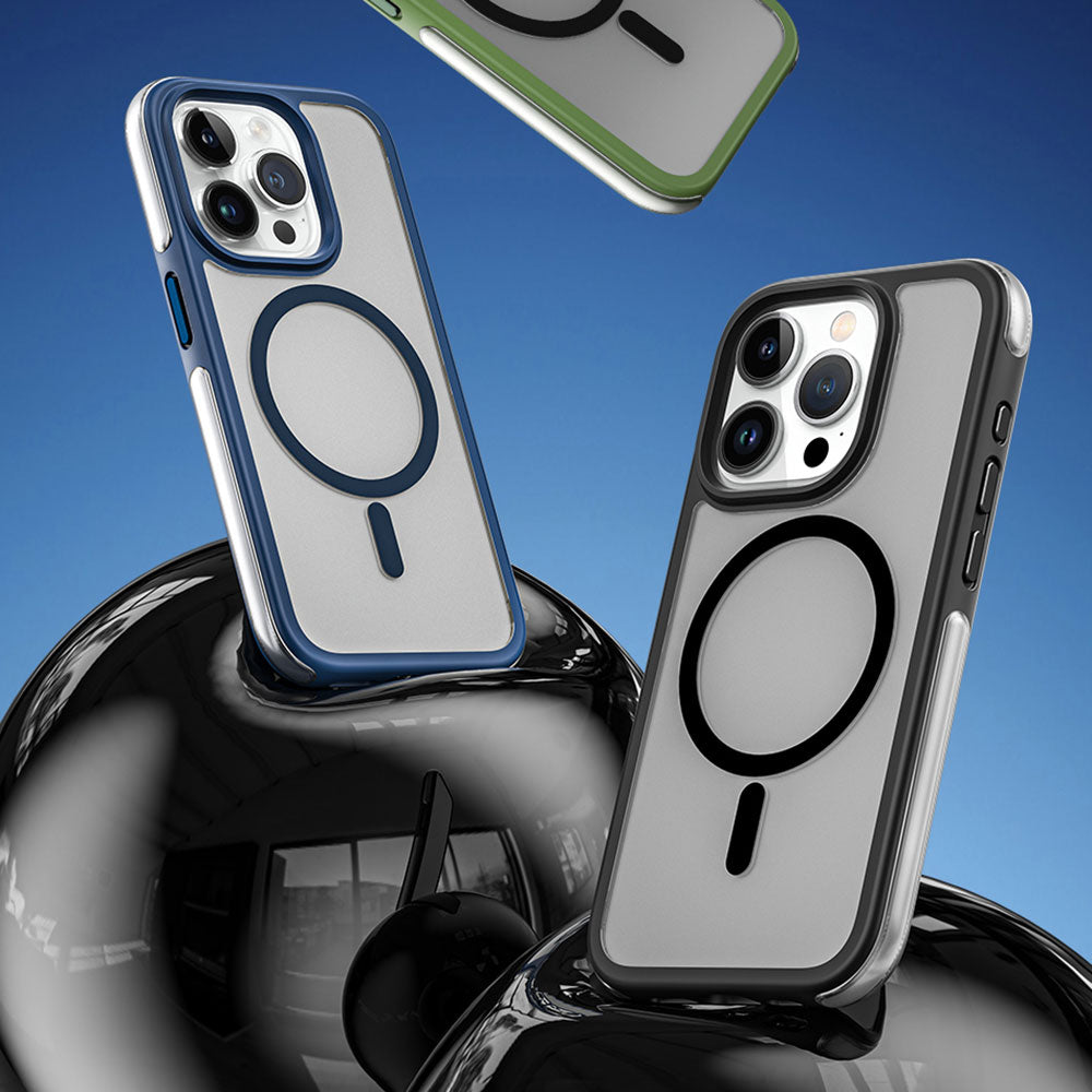 iPhone 15 Pro Kılıf Wiwu ZKK-012 M-safe Şarj Özellikli Air Cushion Kılıf