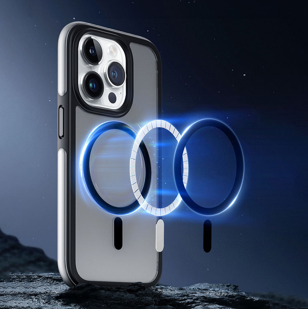 iPhone 15 Pro Kılıf Wiwu ZKK-012 M-safe Şarj Özellikli Air Cushion Kılıf