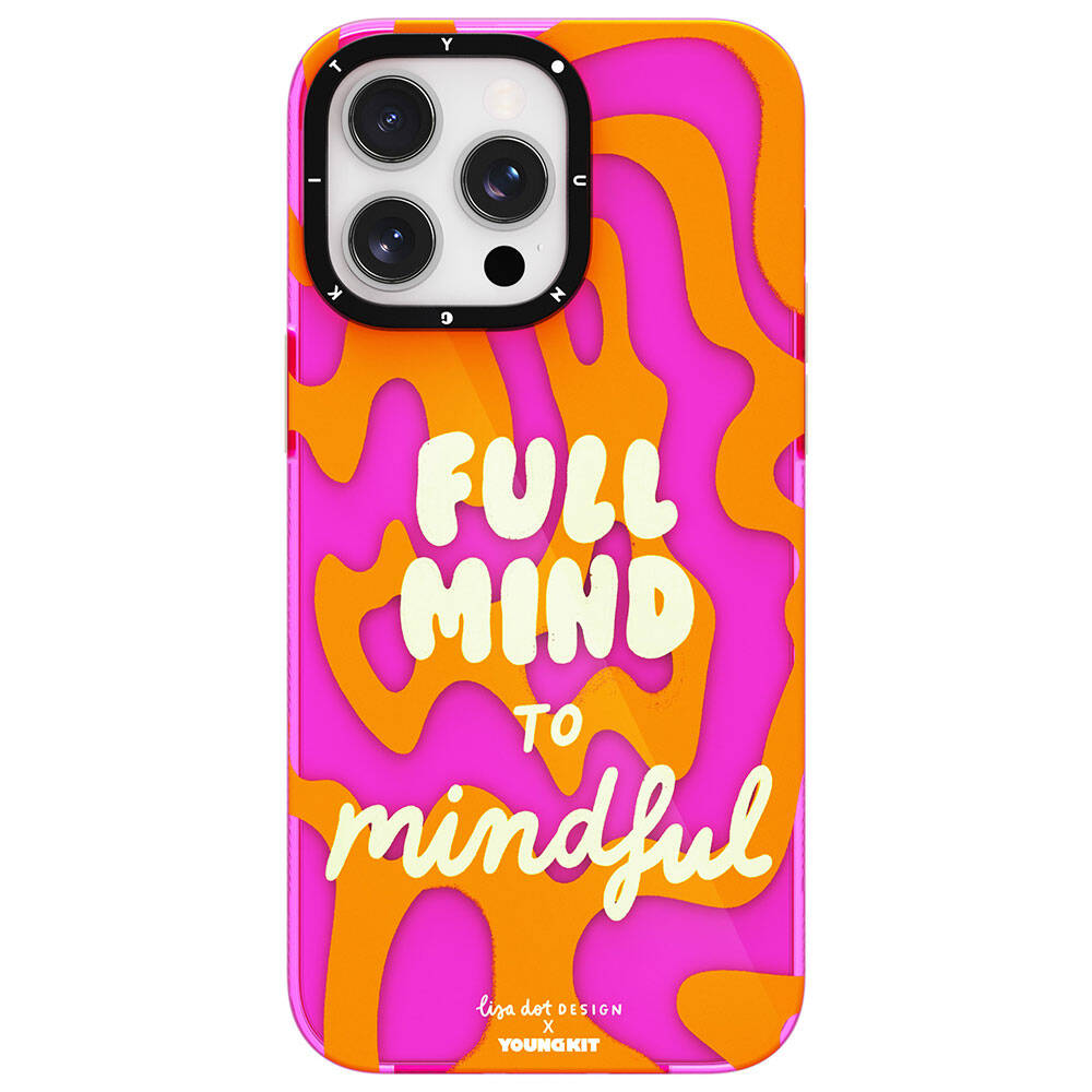 iPhone 15 Pro Kılıf Yazı Desenli Youngkit Mindfulness Serisi Kılıf
