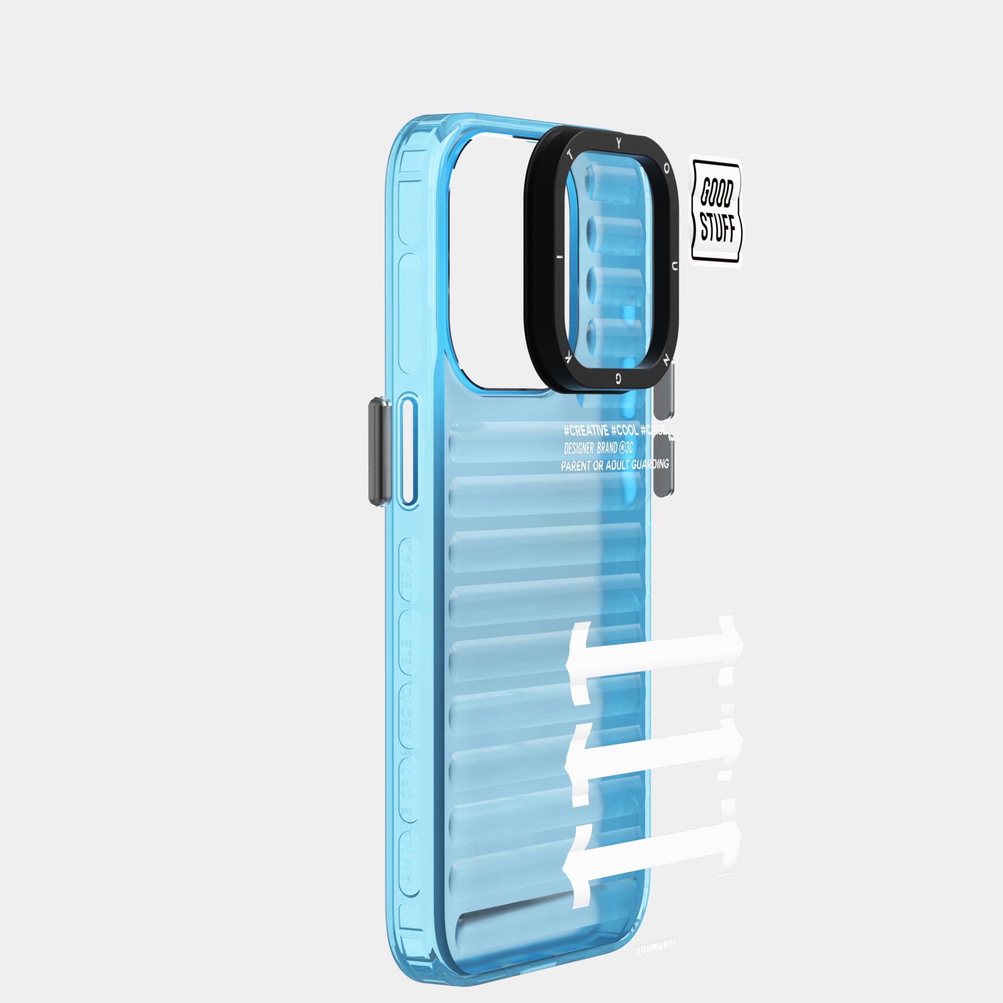 iPhone 15 Pro Kılıf YoungKit Luggage FireFly Serisi Kılıf