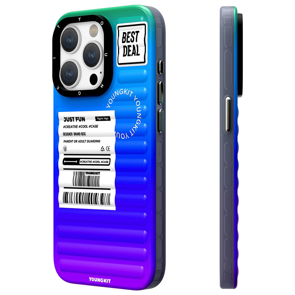 iPhone 15 Pro Kılıf YoungKit The Secret Color Serisi Kılıf