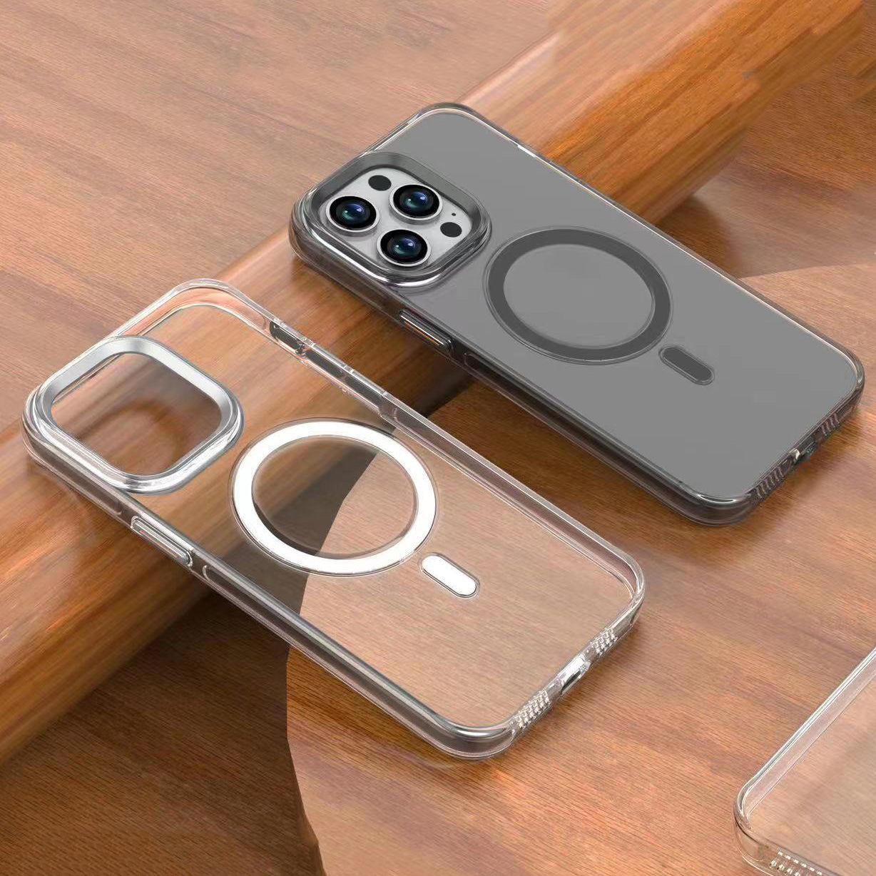 iPhone 15 Pro Kılıf Zore Wireless Şarj Özellikli Şeffaf Efsane Kılıf