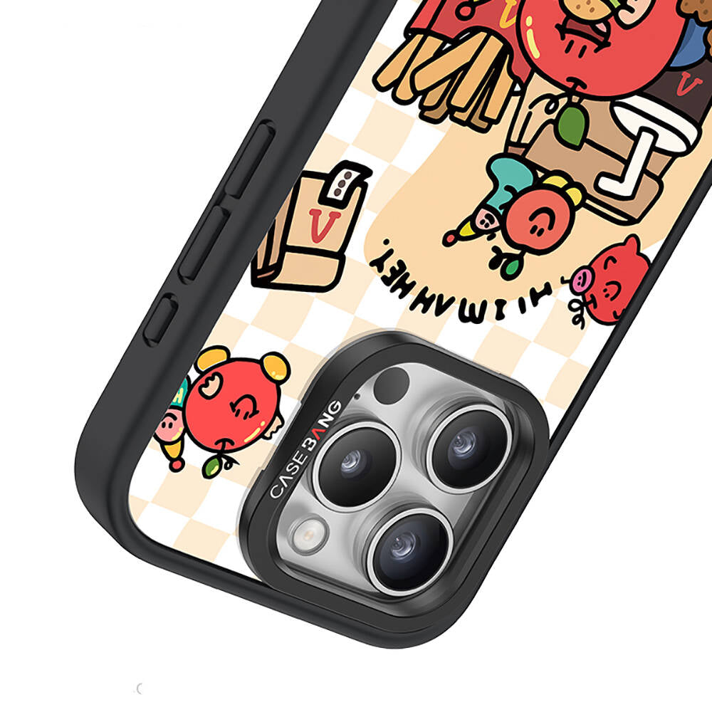 iPhone 15 Pro M-safe Şarj Özellikli Casebang Ahhey Serisi Arka Panel