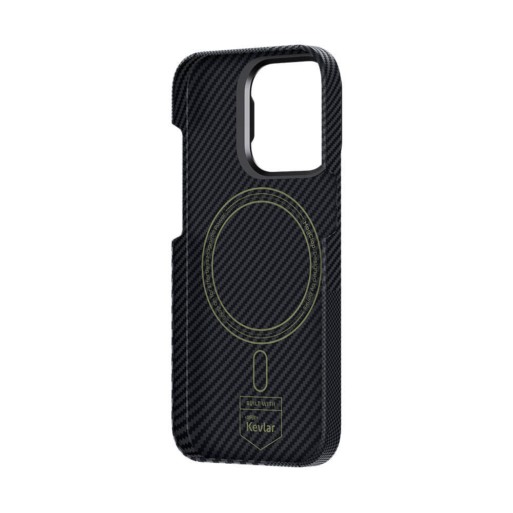 iPhone 15 Pro M-safe Şarj Özellikli Karbon Fiber Benks Montage ArmorAir Kevlar Kılıf
