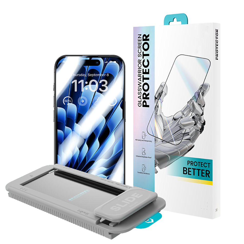 iPhone 15 Pro Max Benks Glass Warrior HD Cam Ekran Koruyucu + Kolay Uygulama Aparatlı