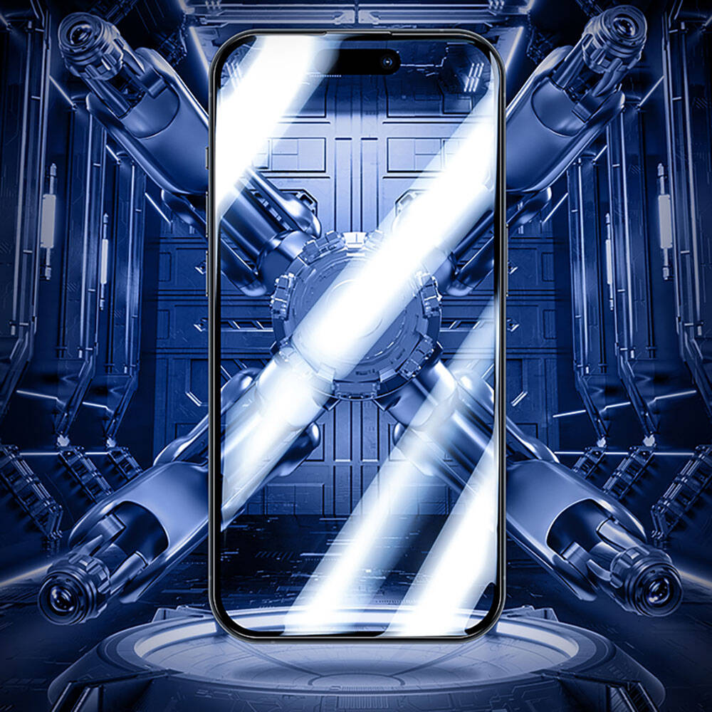 iPhone 15 Pro Max Benks Glass Warrior Safir Coating Ekran Koruyucu + Kolay Uygulama Aparatlı
