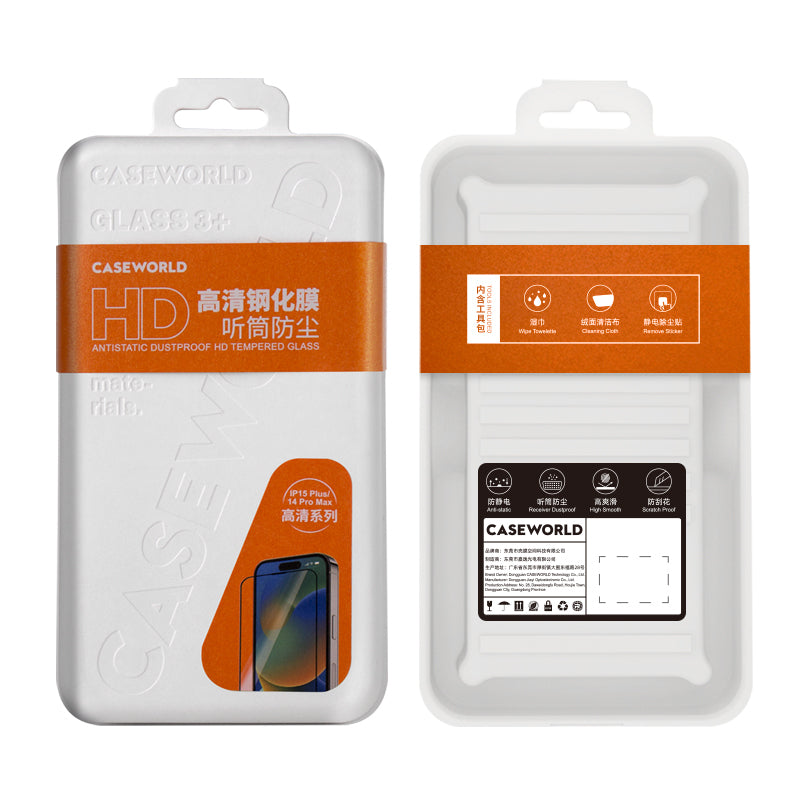 iPhone 15 Pro Max CaseWorld HD Serisi 0.33mm Temperli Cam Ekran Koruyucu