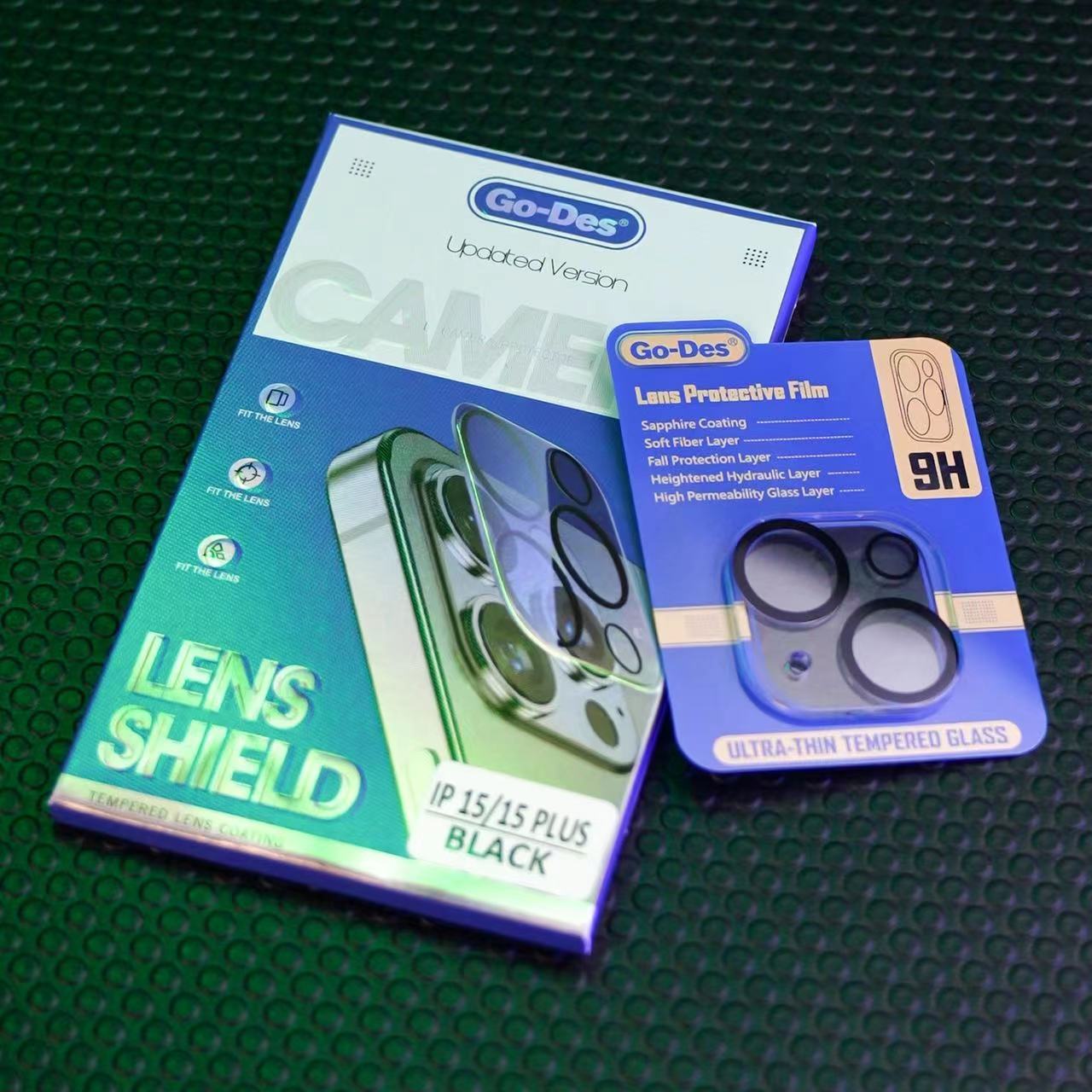 iPhone 15 Pro Max Go Des Lens Shield CL-14 Kamera Lens Koruyucu