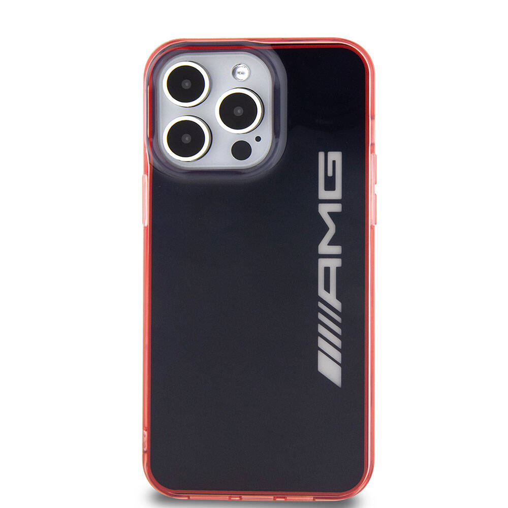 iPhone 15 Pro Max Kılıf AMG Orijinal Lisanslı Çift Katmanlı Şeffaf Büyük Logo Kılıf