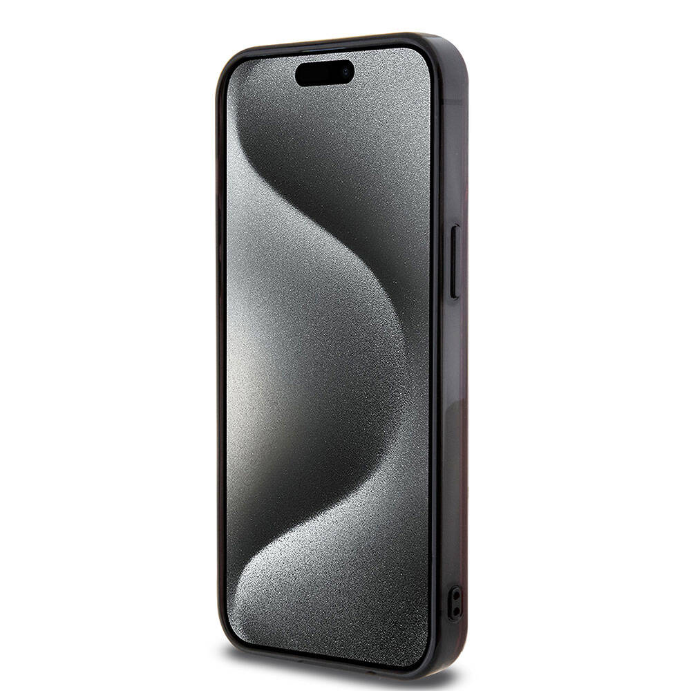 iPhone 15 Pro Max Kılıf AMG Orijinal Lisanslı M-safe Şarj Özellikli Eşkenar Dörtgen Desenli Transparan Kılıf
