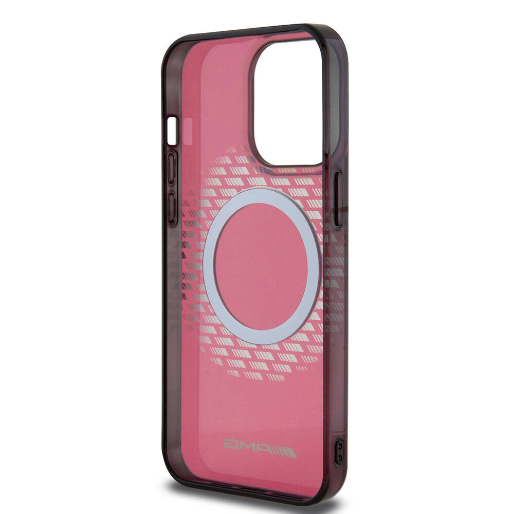 iPhone 15 Pro Max Kılıf AMG Orijinal Lisanslı M-safe Şarj Özellikli Eşkenar Dörtgen Desenli Transparan Kılıf