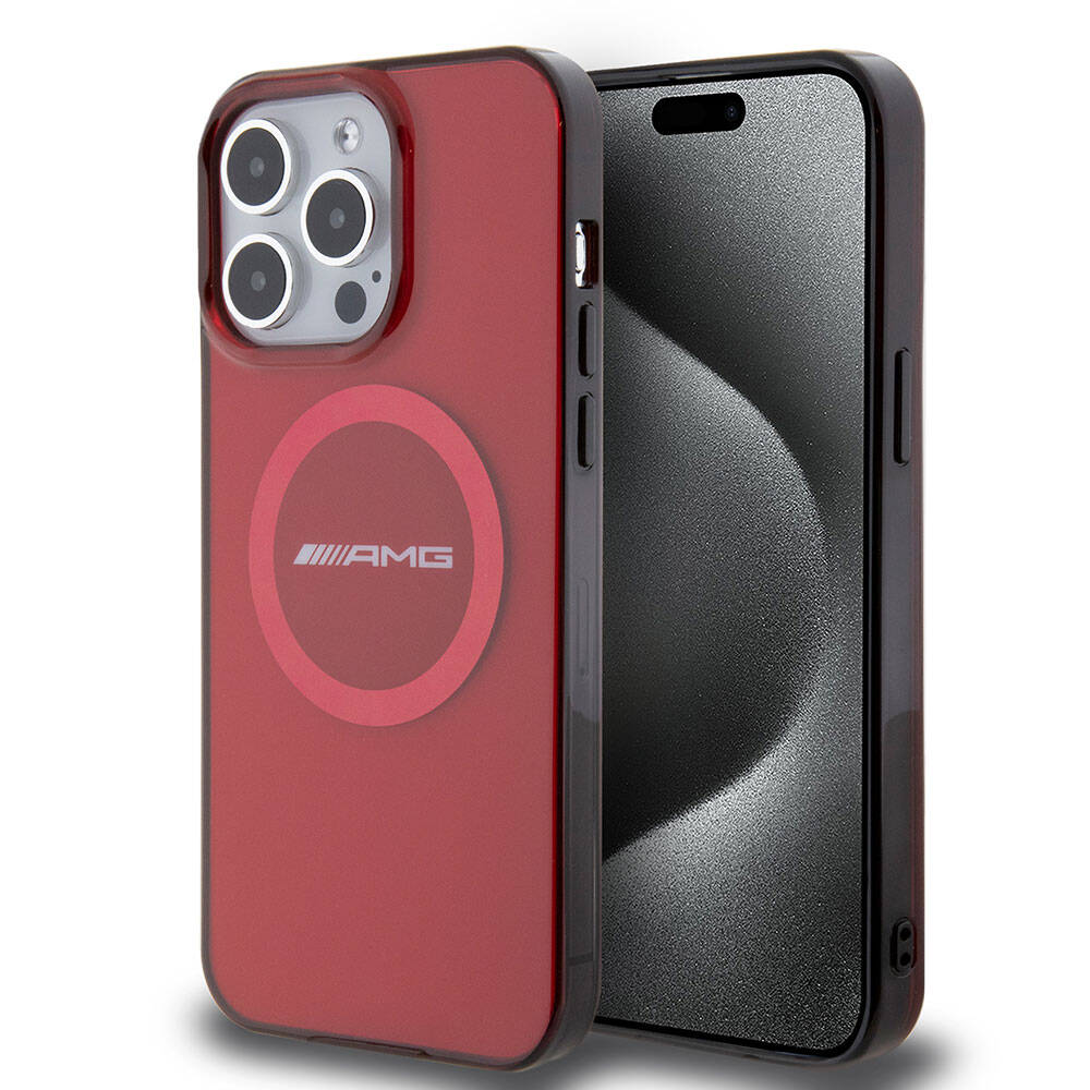 iPhone 15 Pro Max Kılıf AMG Orijinal Lisanslı M-safe Şarj Özellikli Transparan Timeless Kılıf