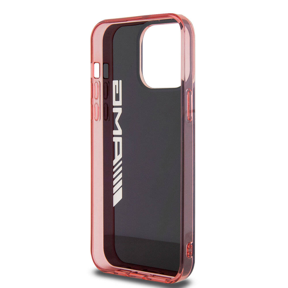 iPhone 15 Pro Max Kılıf AMG orijinal Lisanslı Çift Katmanlı Şeffaf Büyük Logo Kılıf