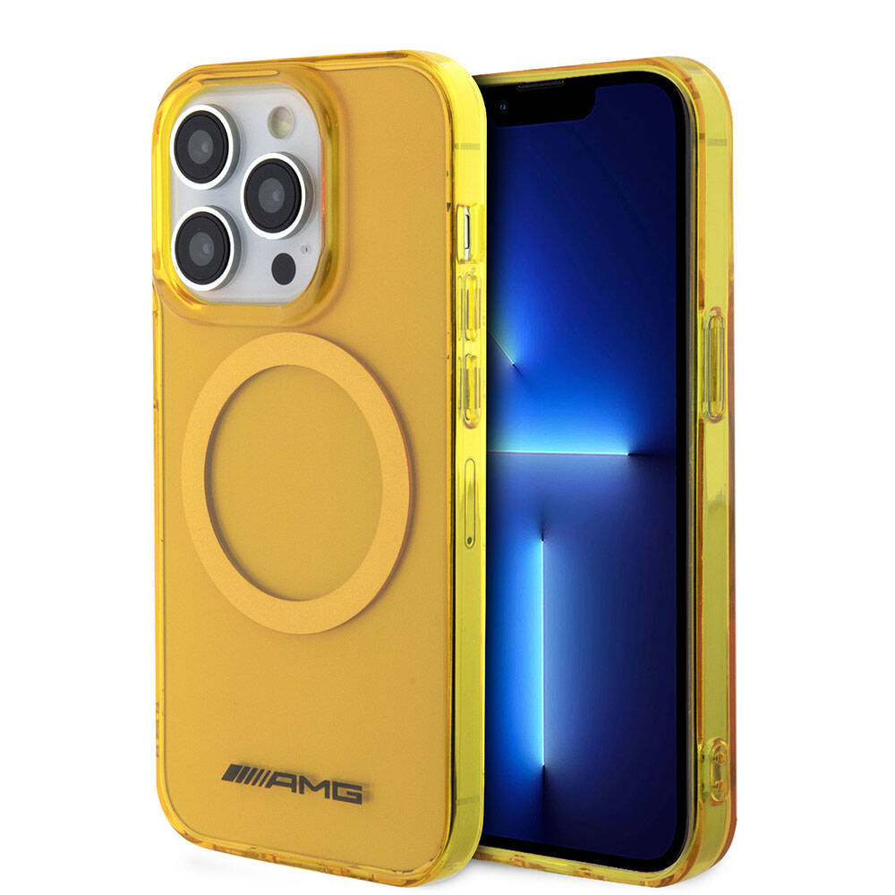 iPhone 15 Pro Max Kılıf AMG orijinal Lisanslı M-safe Şarj Özellikli Transparan Kılıf