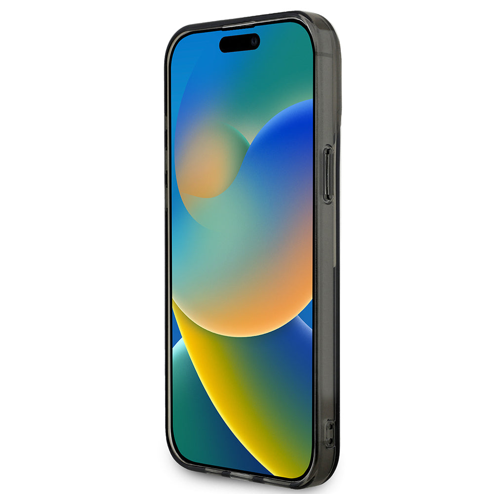 iPhone 15 Pro Max Kılıf BMW Orijinal Lisanslı Yarı Transparan M Dizayn Çizgili Kılıf