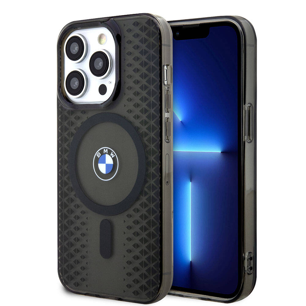 iPhone 15 Pro Max Kılıf BMW M-safe Şarj Özellikli Transparan IML Signature Orijinal Lisanslı Kılıf
