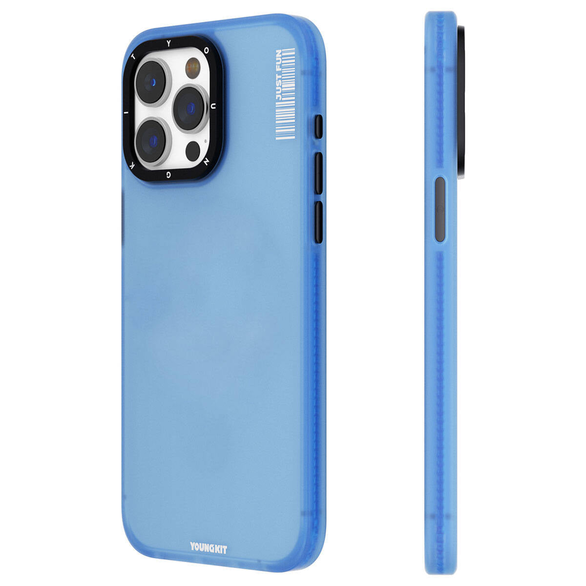 iPhone 15 Pro Max Kılıf Buzlu Mat Tasarım Youngkit Colored Sand Serisi Kılıf