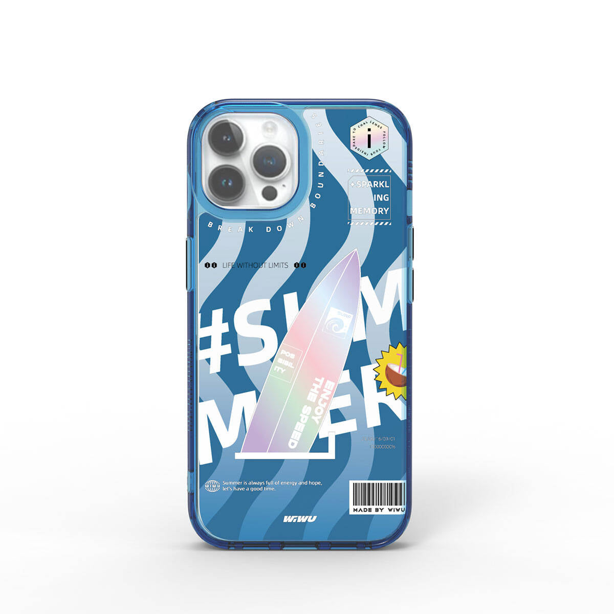 iPhone 15 Pro Max Kılıf Çift Katman Desenli Wiwu Summer Serisi Kılıf