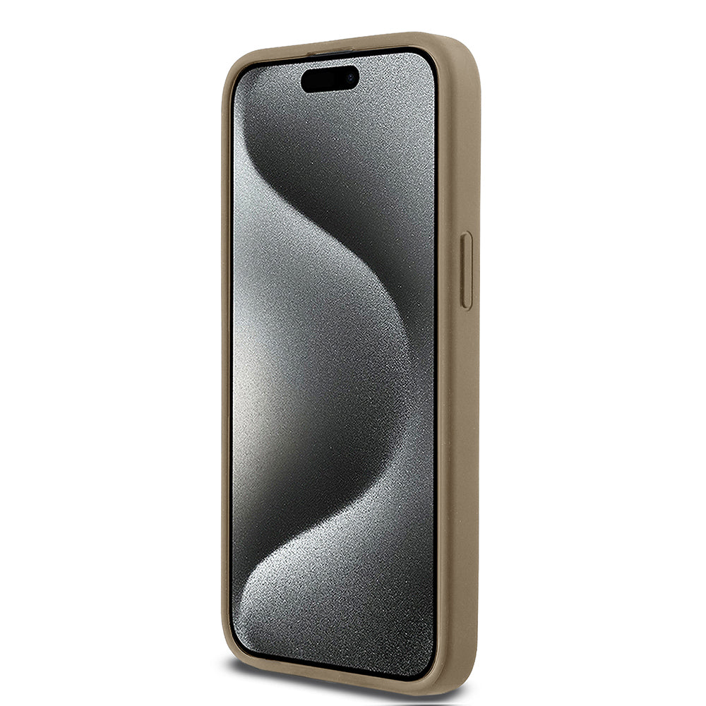 iPhone 15 Pro Max Kılıf DKNY Orijinal Lisanslı M-safe Şarj Özellikli 3D Yazılı Grid Pattern Kılıf