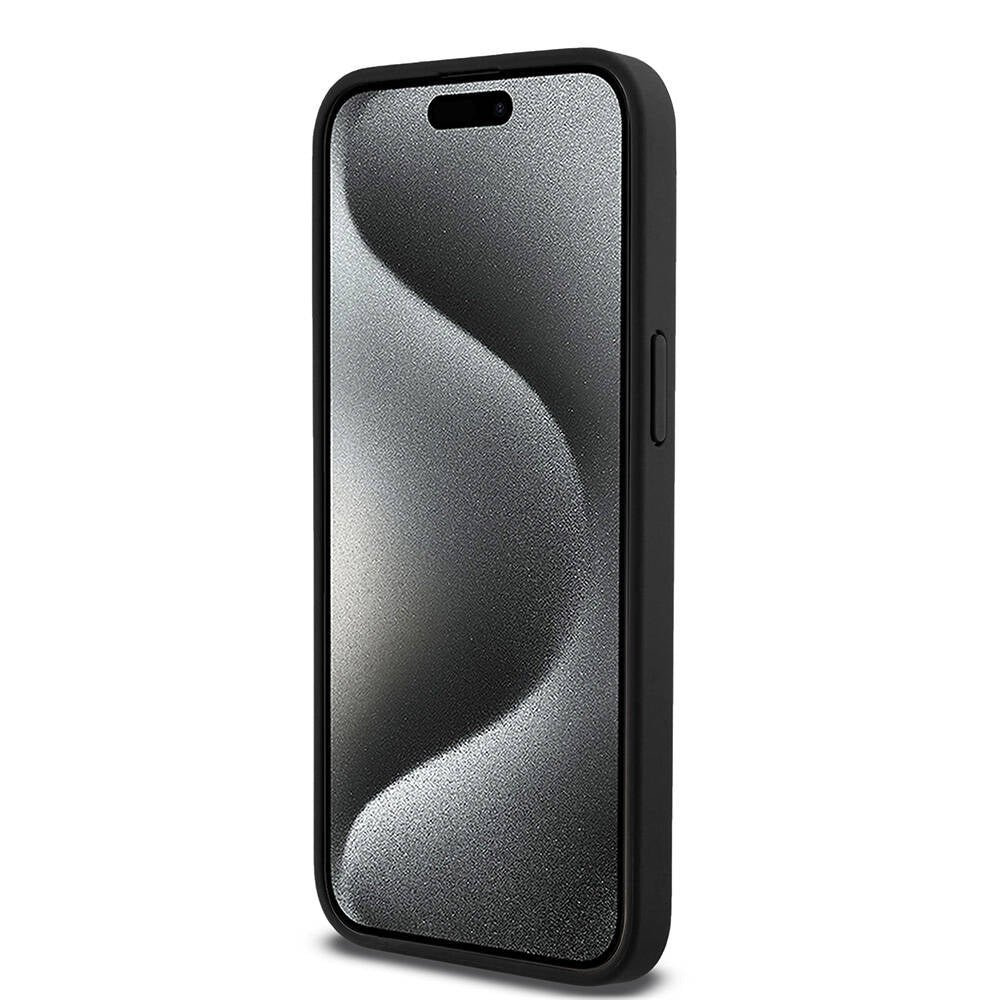 iPhone 15 Pro Max Kılıf DKNY Orijinal Lisanslı M-safe Şarj Özellikli 3D Yazılı Repeat Pattern Kılıf