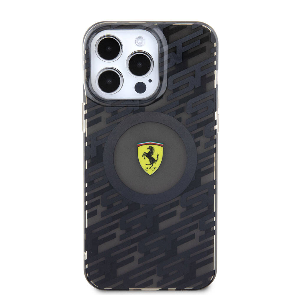 iPhone 15 Pro Max Kılıf Ferrari Orijinal Lisanslı M-safe Şarj Özellikli Multi SF Kılıf