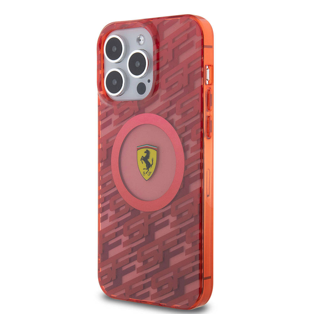iPhone 15 Pro Max Kılıf Ferrari Orijinal Lisanslı M-safe Şarj Özellikli Multi SF Kılıf