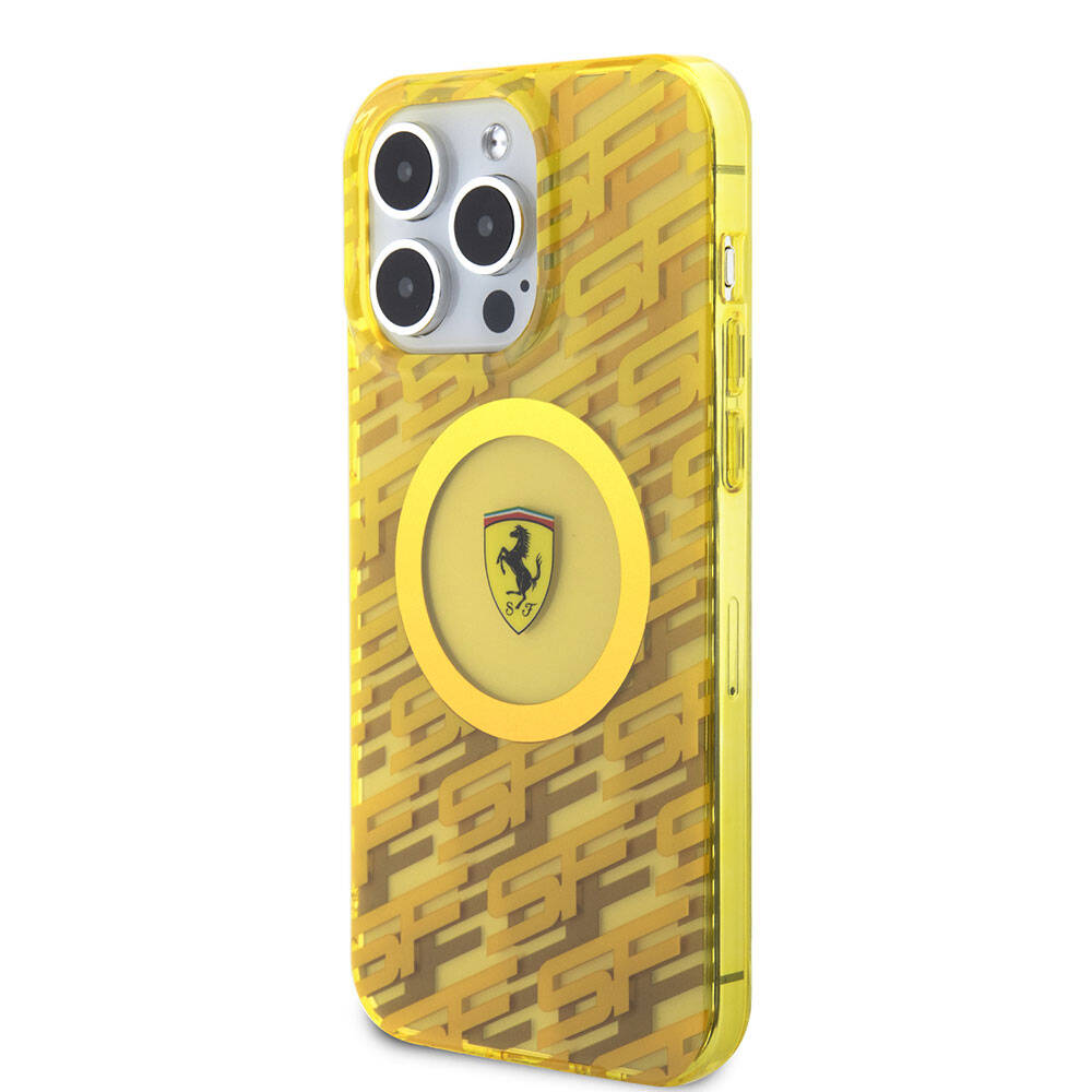 iPhone 15 Pro Max Kılıf Ferrari Orijinal Lisanslı M-safe Şarj Özellikli Multi SF Kılıf