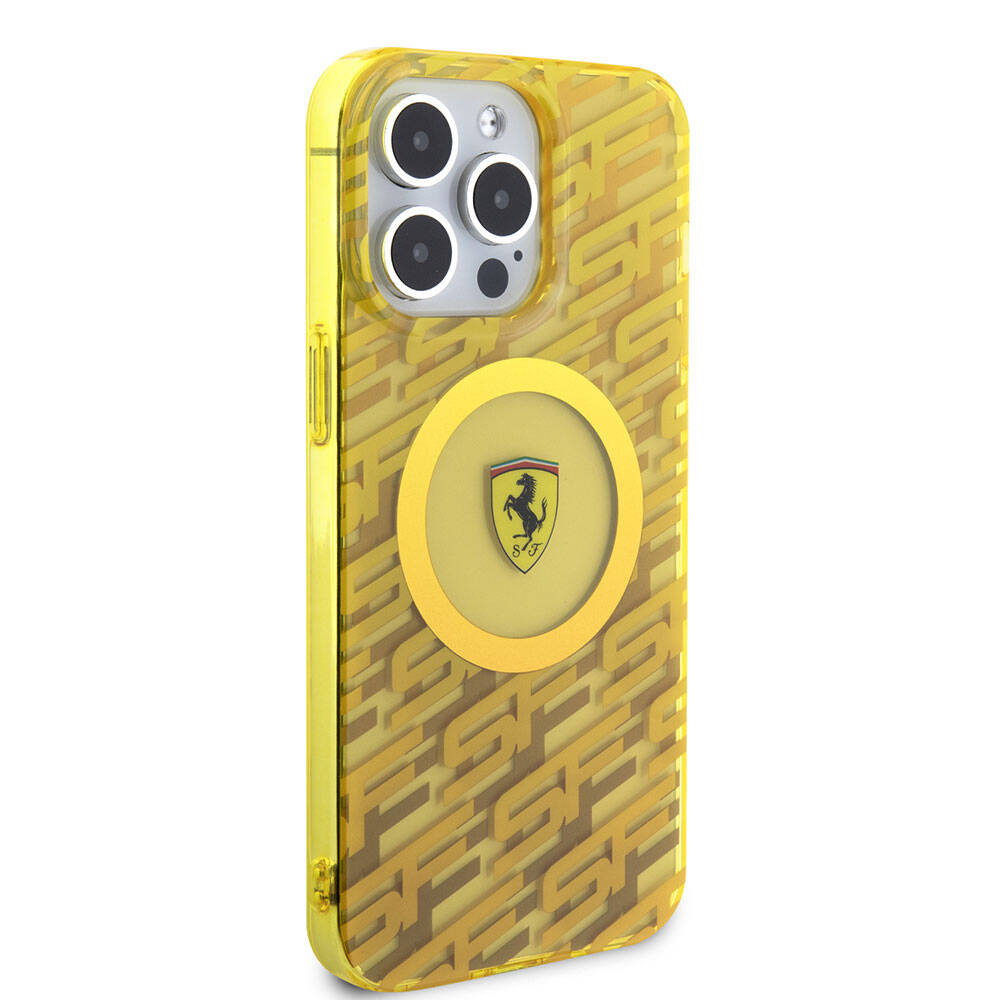 iPhone 15 Pro Max Kılıf Ferrari Orijinal Lisanslı M-safe Şarj Özellikli Multi SF Kılıf