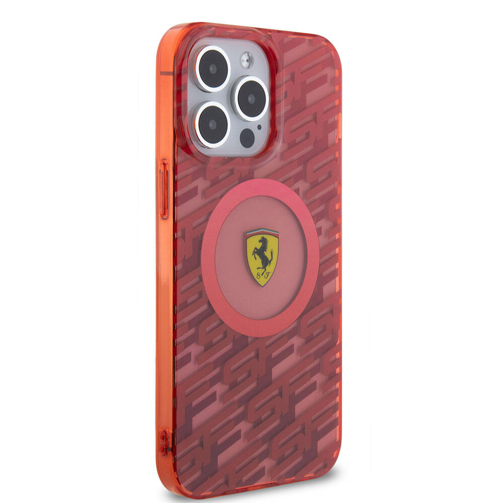 iPhone 15 Pro Max Kılıf Ferrari orijinal Lisanslı M-safe Şarj Özellikli Multi SF Kılıf