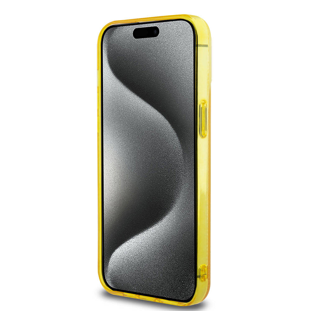 iPhone 15 Pro Max Kılıf Ferrari orijinal Lisanslı M-safe Şarj Özellikli Parçalanan Noktalar Desenli Kılıf
