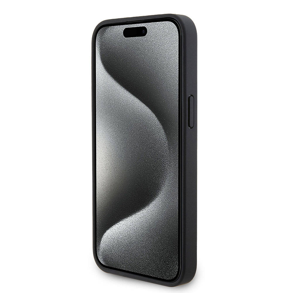 iPhone 15 Pro Max Kılıf Ferrari orijinal Lisanslı PU Delikli Arka Yüzey Metal Logolu Dikişli Büyük SF Yazılı Kılıf