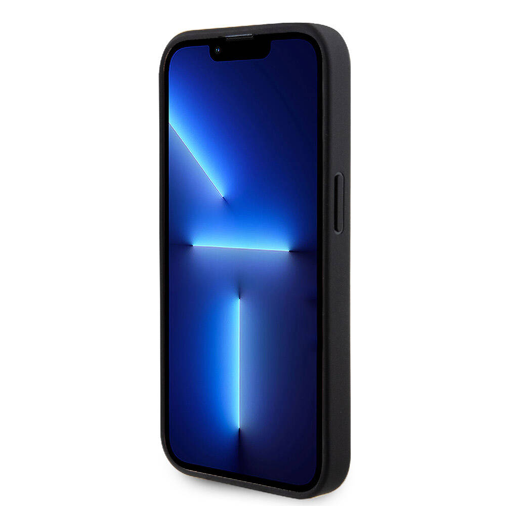 iPhone 15 Pro Max Kılıf Guess Orijinal Lisanslı Delikli Yazı ve 4G Glitter Büyük Metal Logolu Kılıf