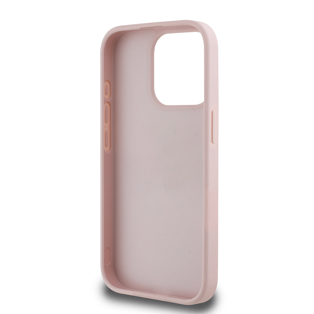 iPhone 15 Pro Max Kılıf Guess Orijinal Lisanslı Gül Baskılı Büyük Metal Logo Dizaynlı Kılıf