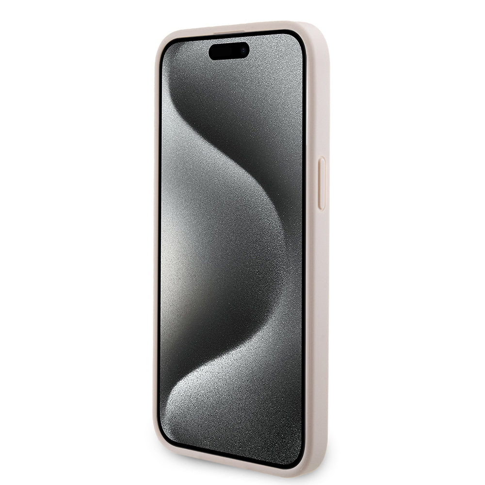iPhone 15 Pro Max Kılıf Guess Orijinal Lisanslı M-safe Şarj Özellikli 4G Şerit Tasarımlı Printed Kılıf