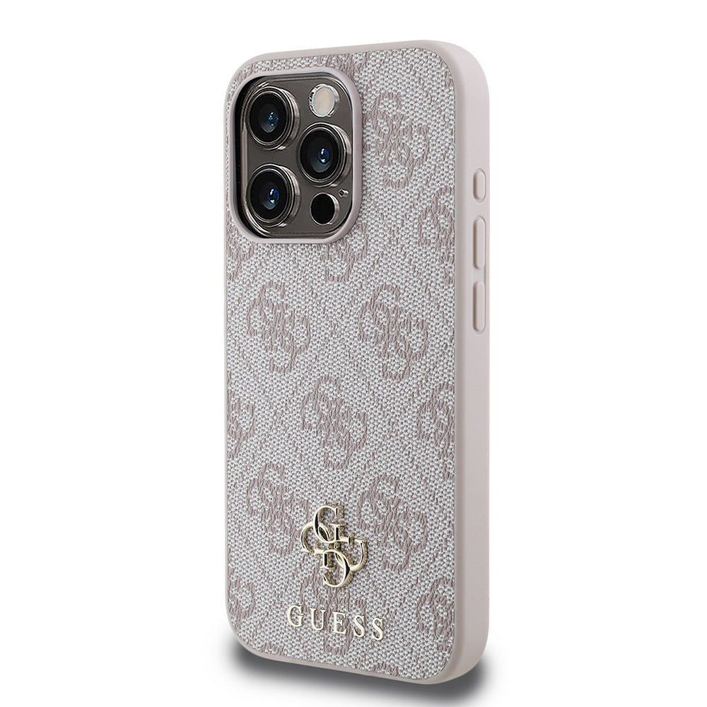 iPhone 15 Pro Max Kılıf Guess Orijinal Lisanslı M-safe Şarj Özellikli Small 4G Classic Kılıf