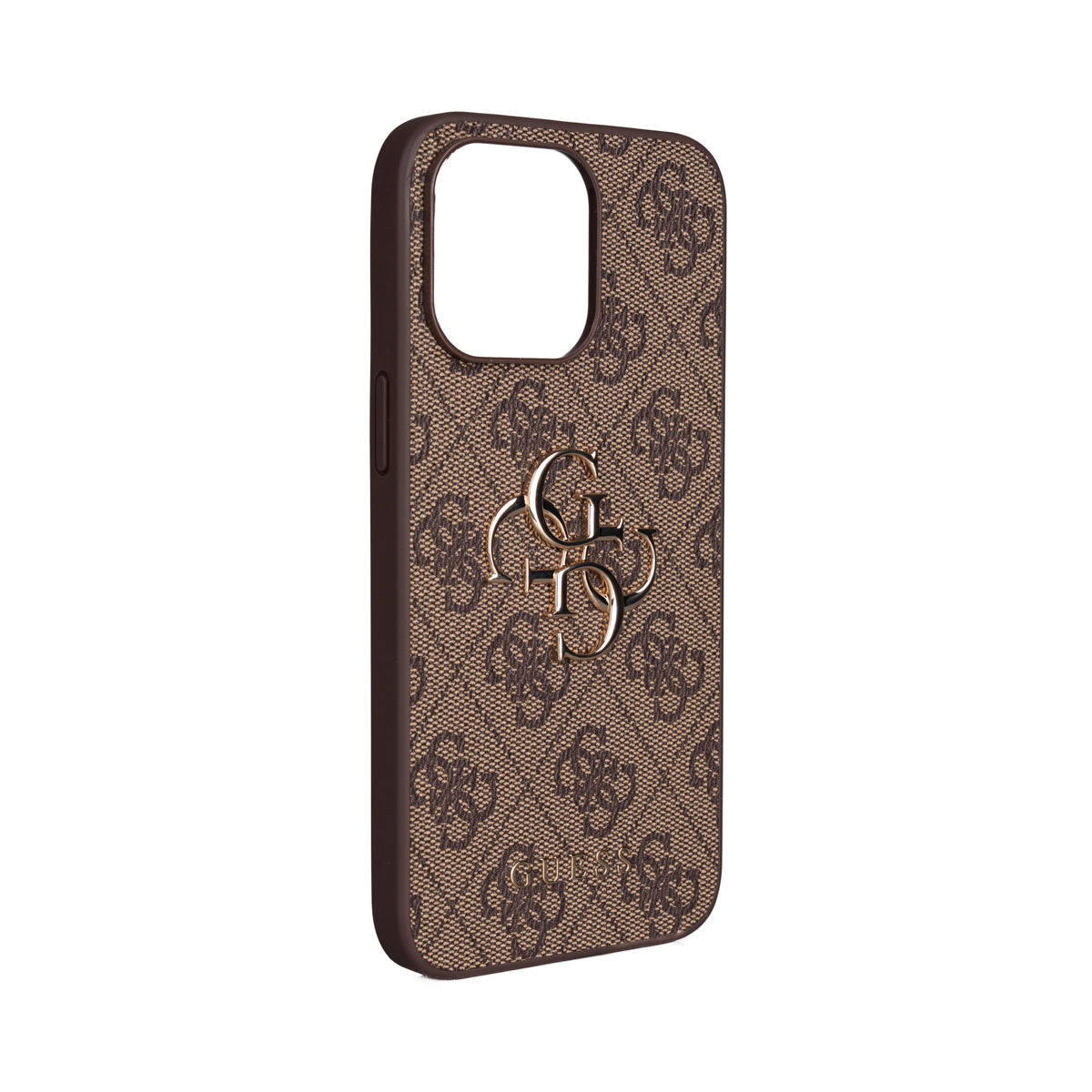 iPhone 15 Pro Max Kılıf Guess Orijinal Lisanslı PU Deri 4G Büyük Metal Logolu Çapraz Vücut Askılı Kılıf