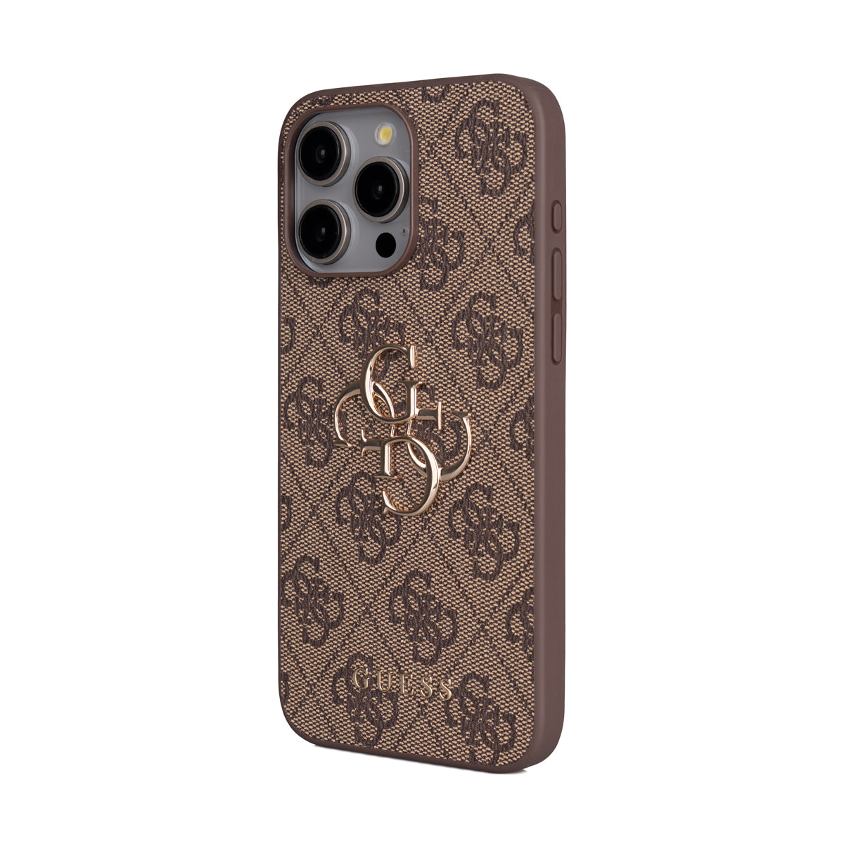 iPhone 15 Pro Max Kılıf Guess Orijinal Lisanslı PU Deri 4G Büyük Metal Logolu Çapraz Vücut Askılı Kılıf