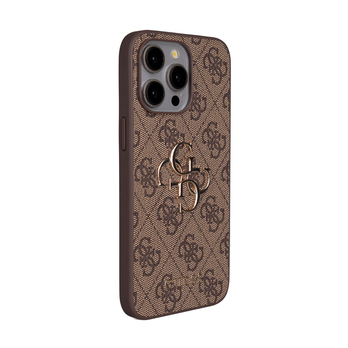 iPhone 15 Pro Max Kılıf Guess Orijinal Lisanslı PU Deri 4G Büyük Metal Logolu Çapraz Vücut Askılı Kılıf